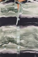 Confezione da 2 camicette bruno banani da donna a maniche lunghe in look tie-dye camicia estiva 31663237 verde/nero