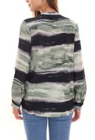 Confezione da 2 camicette bruno banani da donna a maniche lunghe in look tie-dye camicia estiva 31663237 verde/nero