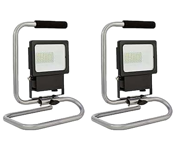 RITOS LED spotlight Eco floodlight lamp construction light work light 30W 3000 lumens or 20W 2000 lumens 2706012090 silver/black