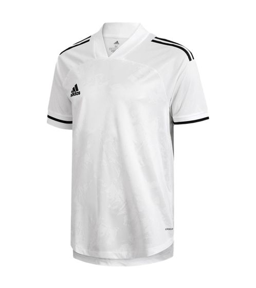 Maglia da calcio adidas Condivo 20 maglia a maniche corte da uomo con AeroReady FT7255 bianco/nero