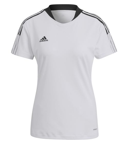 adidas TIRO 21 Jersey T-shirt d'entraînement pour femme avec AeroReady en matériau recyclé T-shirt de sport T-shirt de fitness GM7580 blanc