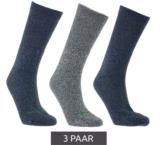 3 paires de chaussettes primaires. chaussettes de loisirs durables chaussettes en coton chaussettes longues tricotées 53200-7004 M1 noir/blanc/bleu