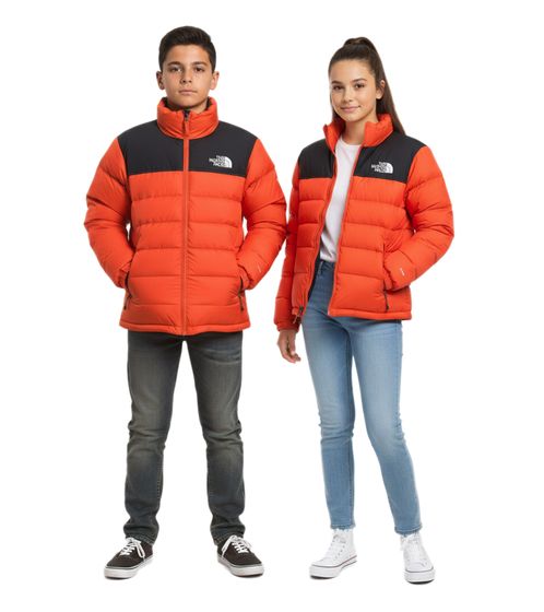 THE NORTH FACE Doudoune Massif veste de ski enfant garçon veste de neige imperméable pour adolescent NF0A827Z1W2 orange/noir THE NORTH FACE Doudoune Massif veste de ski enfant garçon veste de neige imperméable pour adolescent NF0A827Z1W2 orange/noir