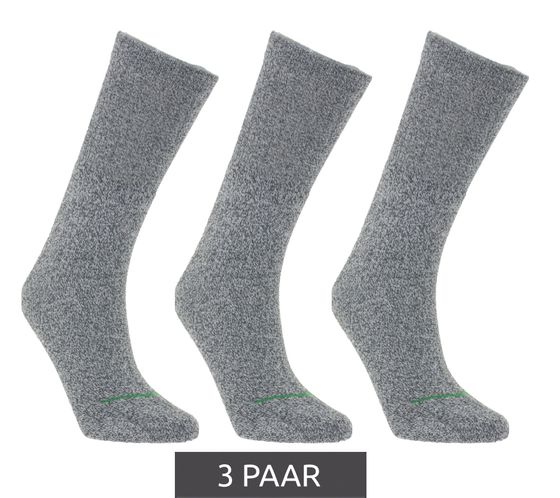 3 pairs of primair socks. sustainable leisure socks, cotton socks, long knitted socks 53200-7003 light grey/dark grey