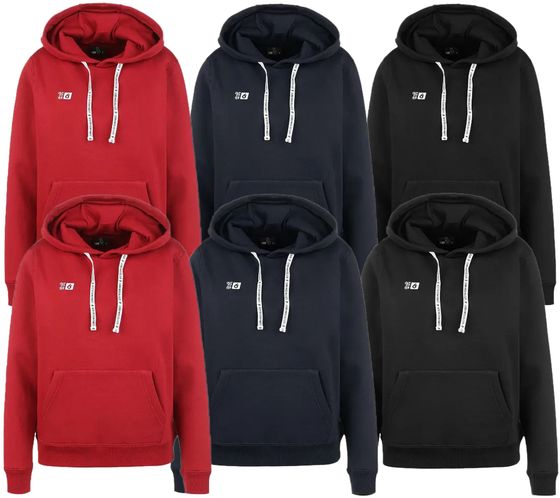 Outfitter Ocean Fabrics Thai men's and women's hoodie sustainable cotton sweater with hood in basic style OUT-1003-OTW black, red or dark blue