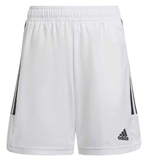 adidas Condivo 22 pantaloncini sportivi sostenibili per ragazzi e ragazze pantaloni corti fitness con tecnologia AEROREADY pantaloncini da allenamento HA3569 bianco/nero