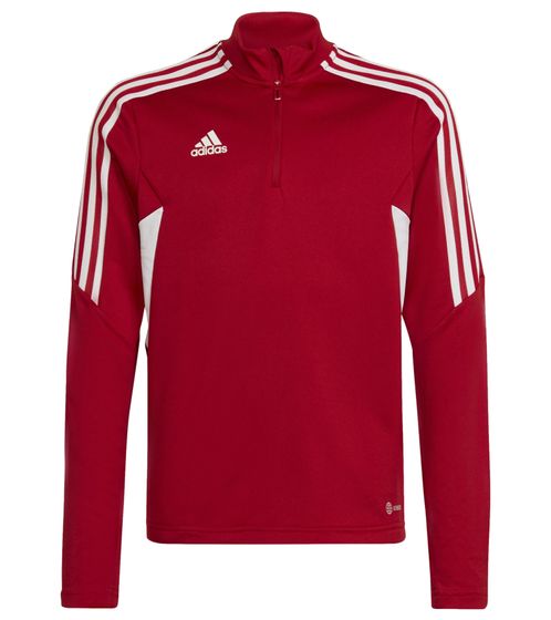 adidas Condivo 22 sustainable sports shirt for boys and girls short fitness sweater with AEROREADY technology training shirt HA6262 red/white