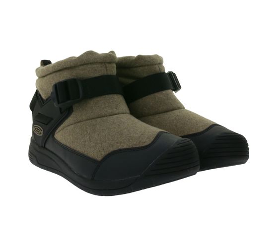 Botines de invierno para hombre KEEN Hoodromeo con forro polar, raquetas de nieve con aislamiento hasta -20 grados 1026795 beige/negro