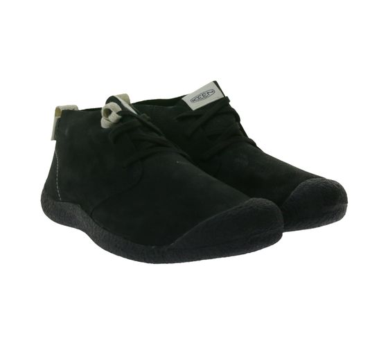 Botines de invierno para hombre KEEN Mosey zapatos con cordones de cuero genuino con control de olores ECO 1026461 negro