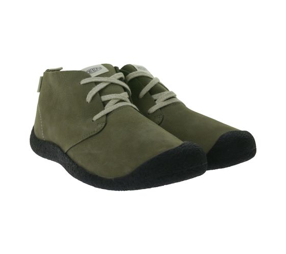 Botines de invierno para hombre KEEN Mosey zapatos con cordones de cuero genuino con control de olores ECO 1026462 beige