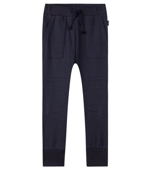 Pantalones de chándal para niños Sanetta, pantalones de jogging suaves con cordón, pantalones de uso diario 126498 5365 azul oscuro