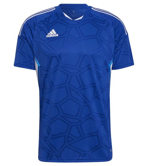 adidas Condivo 22 MD Kurzarm Trikot Herren Jersey Fußball-Shirt mit AeroReady HA3507 Blau/Weiß