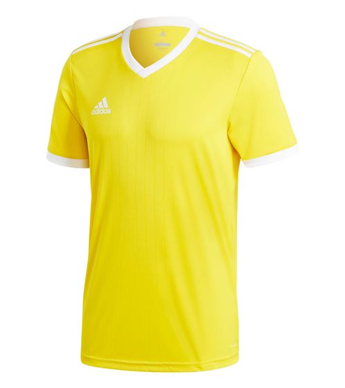 Maillot d'entraînement adidas Tabela 18 pour hommes avec technologie AEROREADY maillot de sport CE8941 jaune/blanc