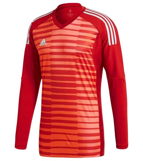 Camiseta de portero adidas AdiPro 18 para hombre, camiseta deportiva sostenible de manga larga, jersey de fitness CY8478 rojo/naranja