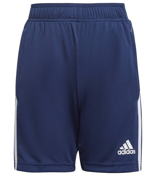 Pantaloncini sportivi adidas Tiro 21 per bambini con pantaloni da calcio AeroReady Pantaloncini da allenamento GK9681 Blu scuro/Bianco