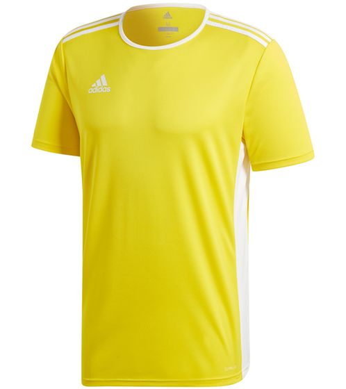 adidas Entrada 18 jersey sports shirt for boys or girls training shirt with AEROREADY CF1039 yellow/white