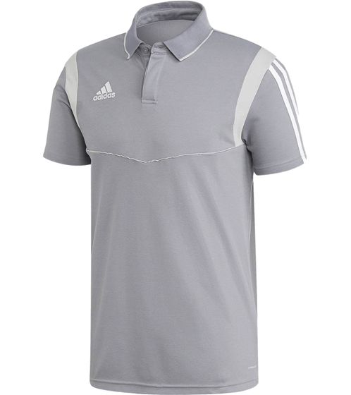 adidas Tiro 19 nachhaltiges Polo-Shirt für Herren mit Baumwollanteil Alltags-Shirt Kurzarm-Oberteil DW4736 Grau