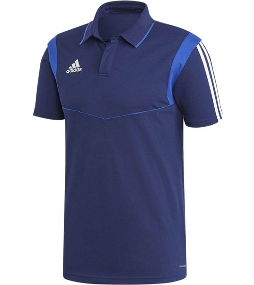 Polo adidas Tiro 19 sostenible para hombre con contenido de algodón camisa de uso diario top de manga corta DU0868 azul