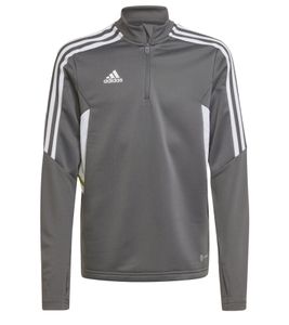 adidas Condivo 22 nachhaltiges Sport-Shirt für Jungen und Mädchen kurze Fitness-Pullover mit AEROREADY-Technologie Trainings-Shirt HD2303 Grau/Weiß