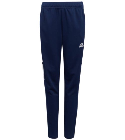 Pantalón deportivo adidas Condivo 22 para niño y niña con tecnología AEROREADY pantalón jogging H21269 azul/blanco