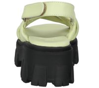 ILC Damen Sandalette Riemchen-Sandalen mit derber Sohle Echtleder C45-8541 Beige/Blau, Grün oder Weiß