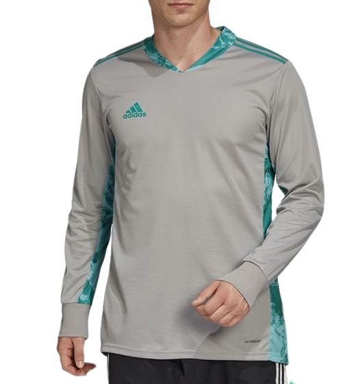 adidas AdiPro 20 - Camiseta de portero sostenible para hombre, manga larga, jersey de fitness FI4196, gris/verde