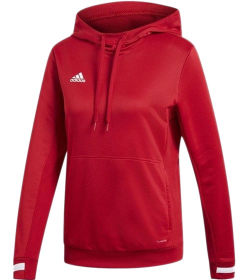 Sudadera de entrenamiento sostenible de mujer adidas Team19 con tecnología Climacool sudadera deportiva con capucha DX7338 rojo