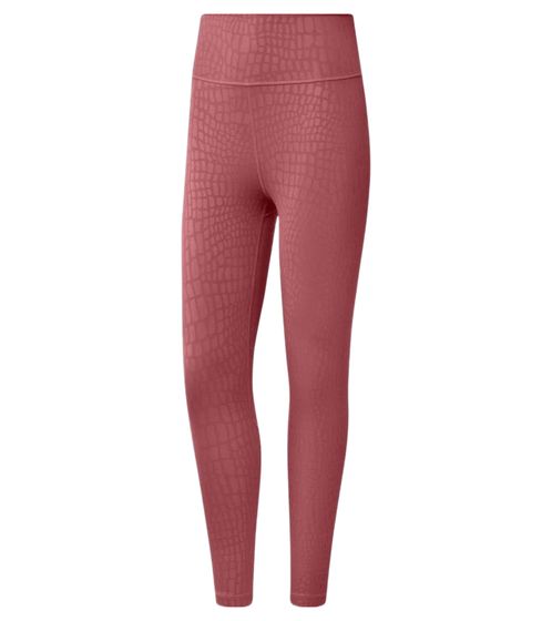 adidas Optime Cro leggings sportivi da donna con pantaloni fitness AEROREADY 7/8 tights HN9443 rosa