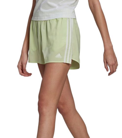 Pantaloncini sportivi da donna adidas con tecnologia AEROREADY pantaloni da allenamento pantaloncini fitness HD6831 verde