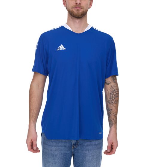 adidas Tiro 21 nachhaltiges Fußball-Shirt mit AEROREADY-Technologie Herren Fitness-Shirt Trainings-Oberteil Primegreen GM7589 Blau