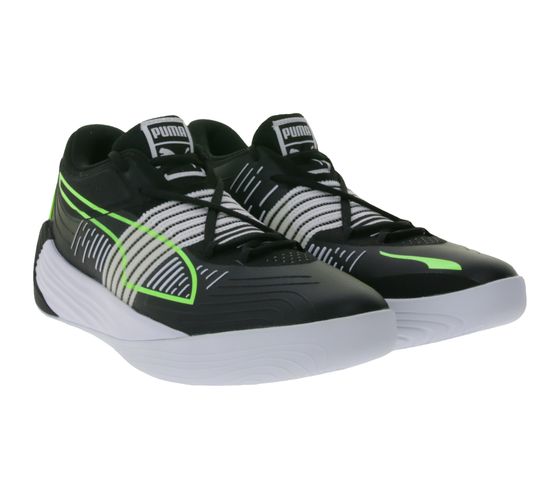 Zapatillas de baloncesto PUMA Fusion Nitro para hombre con NITRO FOAM en la entresuela zapatillas deportivas 195587 01 negro