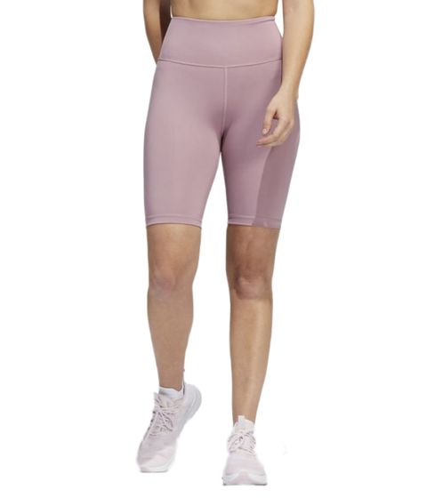 Pantalones cortos deportivos sostenibles de mujer adidas con tecnología AEROREADY pantalones cortos pantalones de fitness leggings deportivos HG1202 rosa