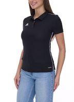 Polo adidas Core 18 pour femme à manches courtes avec technologie AEROREADY chemise de tous les jours CE9039 noir/blanc