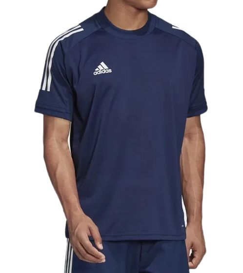 adidas Condivo 20 Herren Trainings-Shirt mit AeroReady Sport-Shirt Jersey ED9217 Blau/Weiß