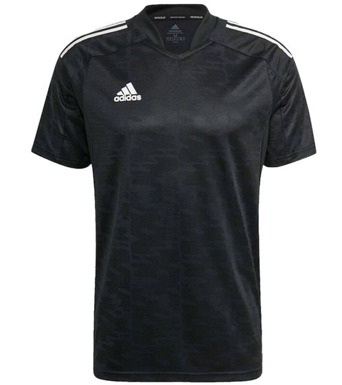 adidas Convido 21 Herren Sport-Shirt nachhaltiges Trainings-Shirt mit AEROREADY-Technologie Primeblue GJ6790 Schwarz/Weiß