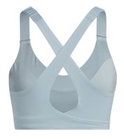 adidas FastImpact Luxe Run High Support Damen Sport-BH mit AEROREADY-Technologie Bustier H56861 Silbergrau