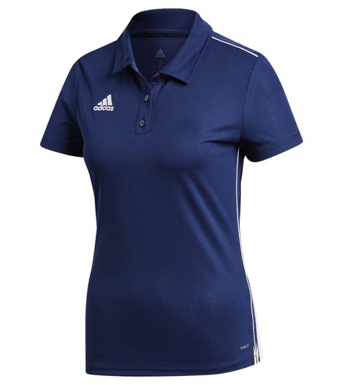 Polo adidas Core 18 pour femme à manches courtes avec technologie AEROREADY chemise de tous les jours CV3678 bleu/blanc