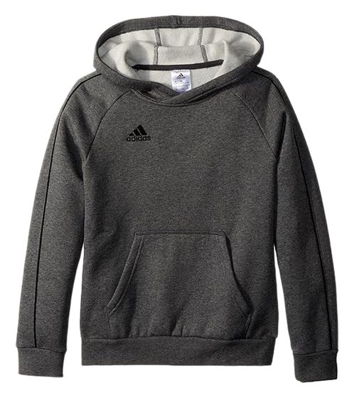 adidas Core 18 pull à capuche pour garçons et filles sweat pull chemise en coton CV3429 gris