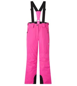 McKINLEY Eva Mädchen Schnee-Hose atmungsaktive Snowboard-Hose mit abnehmbaren Trägern 294429 401 Pink