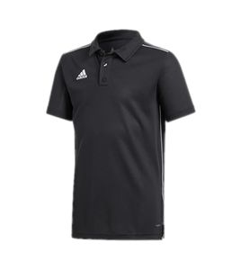 Polo traspirante adidas Core 18 per bambini con tecnologia Climalite CE9038 nera