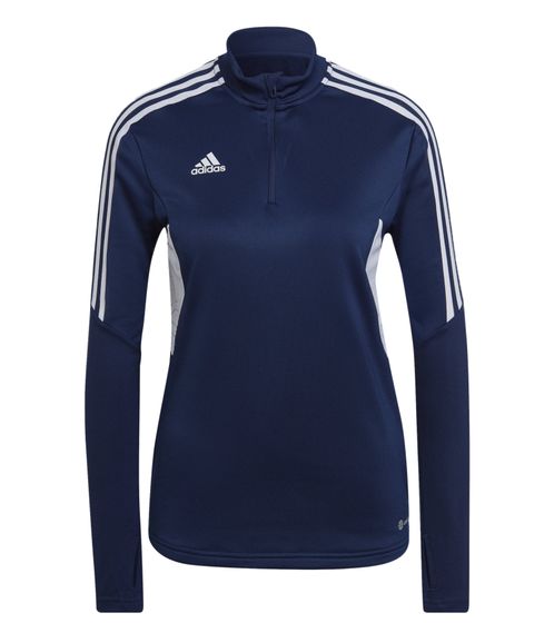 adidas CON22 TR TOP W women's sustainable fitness sweater with AEROREADY technology training shirt HA6268 dark blue