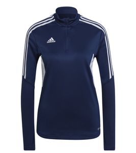 adidas CON22 TR TOP W maglione fitness sostenibile da donna con maglietta da allenamento con tecnologia AEROREADY HA6268 blu scuro