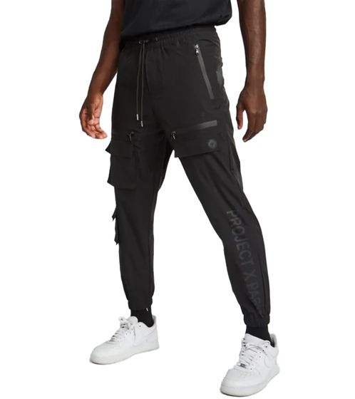 Project X Paris Utility men's jogging pants with elastic waistband Jog-Pants FL04 BK Black