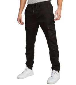 Comodi pantaloni cargo da uomo Project X Paris, eleganti pantaloni in cotone con elastico in vita T19939-1 BK nero