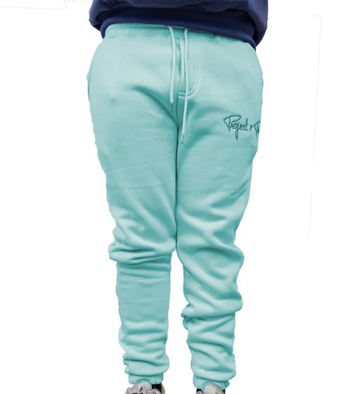 Project XParis Signature Pantalones de jogging para hombre con contenido de algodón Jogger Pantalones de uso diario Ropa para el hogar 2140150-1 IBBP Azul claro