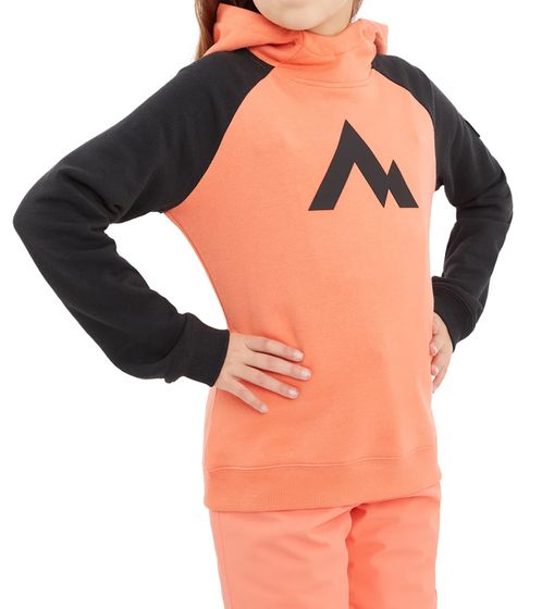 McKINLEY Garry II children's sweater hooded sweater for girls and boys 416662 246 orange/black