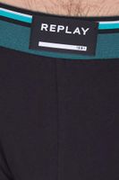 Pack of 2 REPLAY men's retro boxer shorts, cotton underwear, blue, black, dark blue or red Pack of 2 REPLAY men's retro boxer shorts, cotton underwear, blue, black, dark blue or red