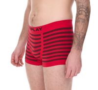 Pack of 2 REPLAY men's retro boxer shorts, cotton underwear, blue, black, dark blue or red Pack of 2 REPLAY men's retro boxer shorts, cotton underwear, blue, black, dark blue or red