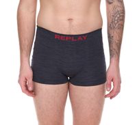 Pack of 2 REPLAY men's retro boxer shorts, cotton underwear, blue, black, dark blue or red Pack of 2 REPLAY men's retro boxer shorts, cotton underwear, blue, black, dark blue or red