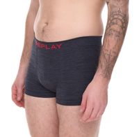 Pack of 2 REPLAY men's retro boxer shorts, cotton underwear, blue, black, dark blue or red Pack of 2 REPLAY men's retro boxer shorts, cotton underwear, blue, black, dark blue or red